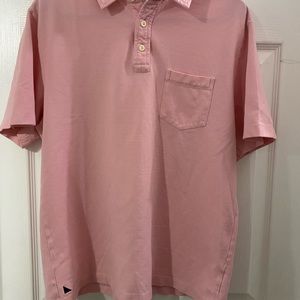 UNTUCKit Men's Pink Polo Shirt with Chest Pocket